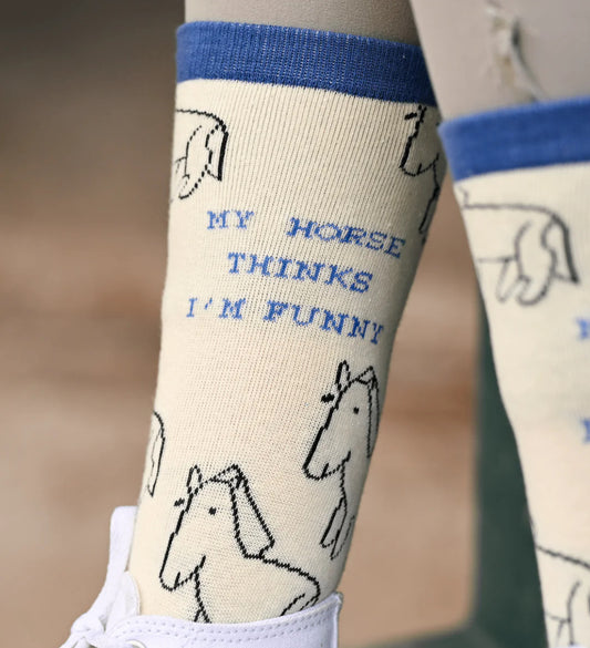 Dreamers&Schemers Knit Crew Socks “I’m Funny”