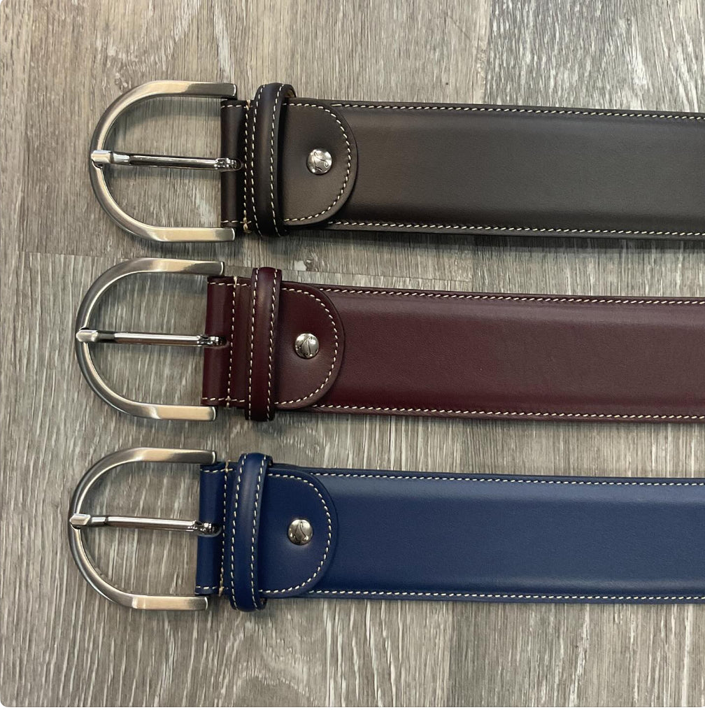 T.S. Leather Contrast Belt