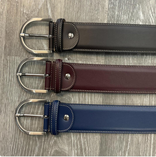 T.S. Leather Contrast Belt