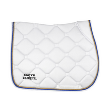 Load image into Gallery viewer, White Classica Cotton Euro Saddle pad
