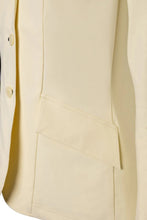 Load image into Gallery viewer, Grand Prix Ladies EQJ 3 Button Show Coat, Butter with Navy Collar
