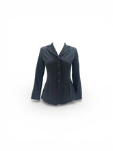 Load image into Gallery viewer, Grand Prix Quinn Show Jacket, 4 Button Front with Hidden Zipper Closure, Black
