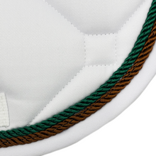 Load image into Gallery viewer, White Classica Cotton Euro Saddle pad
