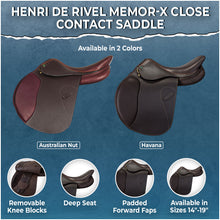 Load image into Gallery viewer, Henri de Rivel Memor-X Close Contact Saddle
