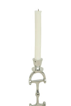 Load image into Gallery viewer, Huntley D Bit Pair of Candlesticks, Pair in Aluminum Silver Finish

