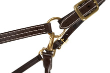 Load image into Gallery viewer, Huntley Equestrian Fancy Stitched Premium Leather Padded Halter
