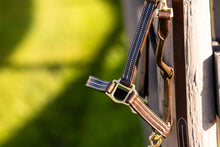 Load image into Gallery viewer, Huntley Equestrian Leather Lead with Brass Chain
