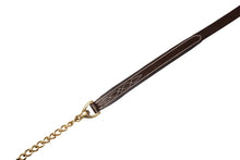 Load image into Gallery viewer, Huntley Equestrian Leather Lead with Brass Chain
