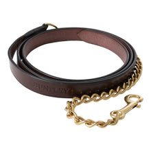 Load image into Gallery viewer, Huntley Equestrian Leather Lead with Brass Chain
