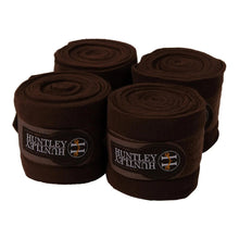 Load image into Gallery viewer, Huntley Equestrian Polo Fleece Wraps, Set of 4, Black
