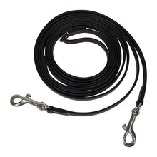Load image into Gallery viewer, Huntley Equestrian Sedgwick Leather Draw Reins With Snap Ends
