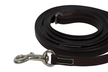 Load image into Gallery viewer, Huntley Equestrian Sedgwick Leather Draw Reins With Snap Ends
