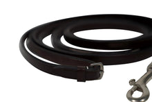 Load image into Gallery viewer, Huntley Equestrian Sedgwick Leather Draw Reins With Snap Ends
