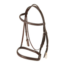 Load image into Gallery viewer, Huntley Equestrian Sedgwick Fancy Stitched Bridle with Cheek Clips and Reins
