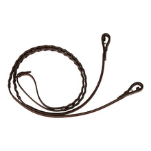 Load image into Gallery viewer, Huntley Equestrian Sedgwick Fancy Stitched Square Raised Laced Reins
