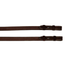 Load image into Gallery viewer, Huntley Equestrian Sedgwick Fancy Stitched Square Raised Laced Reins
