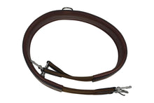 Load image into Gallery viewer, Huntley Equestrian Sedgwick Leather Fancy Stitched Padded Leather Contour Shaped Girth with Double End Elastic
