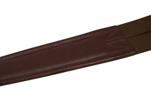 Load image into Gallery viewer, Huntley Equestrian Sedgwick Leather Fancy Stitched Padded Leather Contour Shaped Girth with Double End Elastic
