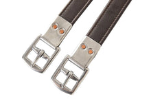 Load image into Gallery viewer, Huntley Equestrian Sedgwick Leather Flat Buckle Stirrup Leathers
