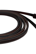 Load image into Gallery viewer, Huntley Equestrian Sedgwick Pelham Flat Curb Reins, Rubber Lined
