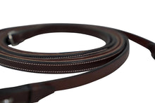 Load image into Gallery viewer, Huntley Equestrian Sedgwick Pelham Flat Curb Reins, Rubber Lined
