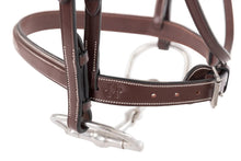 Load image into Gallery viewer, Huntley Equestrian Sedgwick Traditional Cheek Pieces
