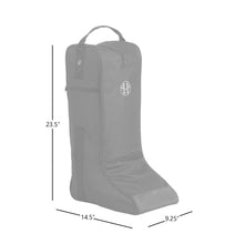 Load image into Gallery viewer, Huntley Equestrian Tall Riding Boot Bag, Black
