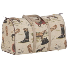 Load image into Gallery viewer, Huntley Equestrian Tapestry Duffle Bag-English Design
