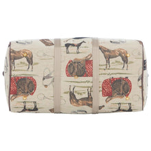 Load image into Gallery viewer, Huntley Equestrian Tapestry Duffle Bag-English Design
