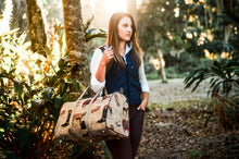Load image into Gallery viewer, Huntley Equestrian Tapestry Duffle Bag-English Design

