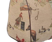 Load image into Gallery viewer, Huntley Equestrian Tapestry Duffle Bag-Western Design
