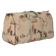 Load image into Gallery viewer, Huntley Equestrian Tapestry Duffle Bag-Western Design
