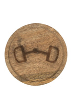 Load image into Gallery viewer, Huntley Equestrian Wooden Coasters with Decorative Bit Design, set of 4
