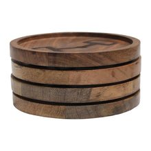 Load image into Gallery viewer, Huntley Equestrian Wooden Coasters with Decorative Bit Design, set of 4
