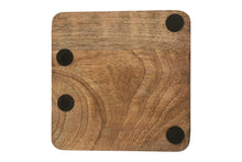 Load image into Gallery viewer, Huntley Equestrian Wooden Square Tray with Gold Bit

