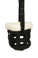 Load image into Gallery viewer, Huntley Fleece Padded Nylon Grazing Muzzle, Black
