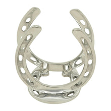 Load image into Gallery viewer, Huntley Horseshoe Napkin Holder, Aluminum Silver Finish
