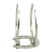 Load image into Gallery viewer, Huntley Horseshoe Napkin Holder, Aluminum Silver Finish
