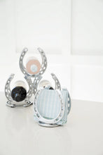 Load image into Gallery viewer, Huntley Horseshoe Napkin Holder, Aluminum Silver Finish
