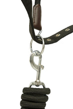 Load image into Gallery viewer, Huntley Nylon Halter and Removable Lead with Snap, Black
