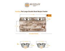 Load image into Gallery viewer, Huntley Pet Elevated Dog and Cat Double Bowl Feeder
