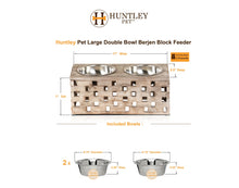 Load image into Gallery viewer, Huntley Pet Elevated Dog and Cat Double Bowl Feeder
