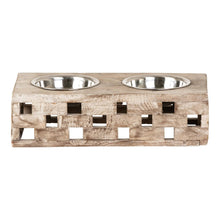 Load image into Gallery viewer, Huntley Pet Elevated Dog and Cat Double Bowl Feeder
