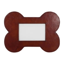 Load image into Gallery viewer, Huntley Pet Leather Bone Shaped Picture Frame, 4x6
