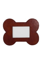 Load image into Gallery viewer, Huntley Pet Leather Bone Shaped Picture Frame, 4x6
