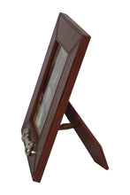 Load image into Gallery viewer, Huntley Pet Leather Picture Frame with Silver Bone Accent
