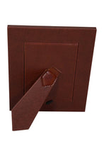 Load image into Gallery viewer, Huntley Pet Leather Picture Frame with Silver Bone Accent
