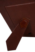 Load image into Gallery viewer, Huntley Pet Leather Picture Frame with Silver Bone Accent
