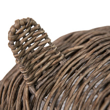Load image into Gallery viewer, Huntley Pet Wicker Cat Shaped Play House Pet Bed with Cushion
