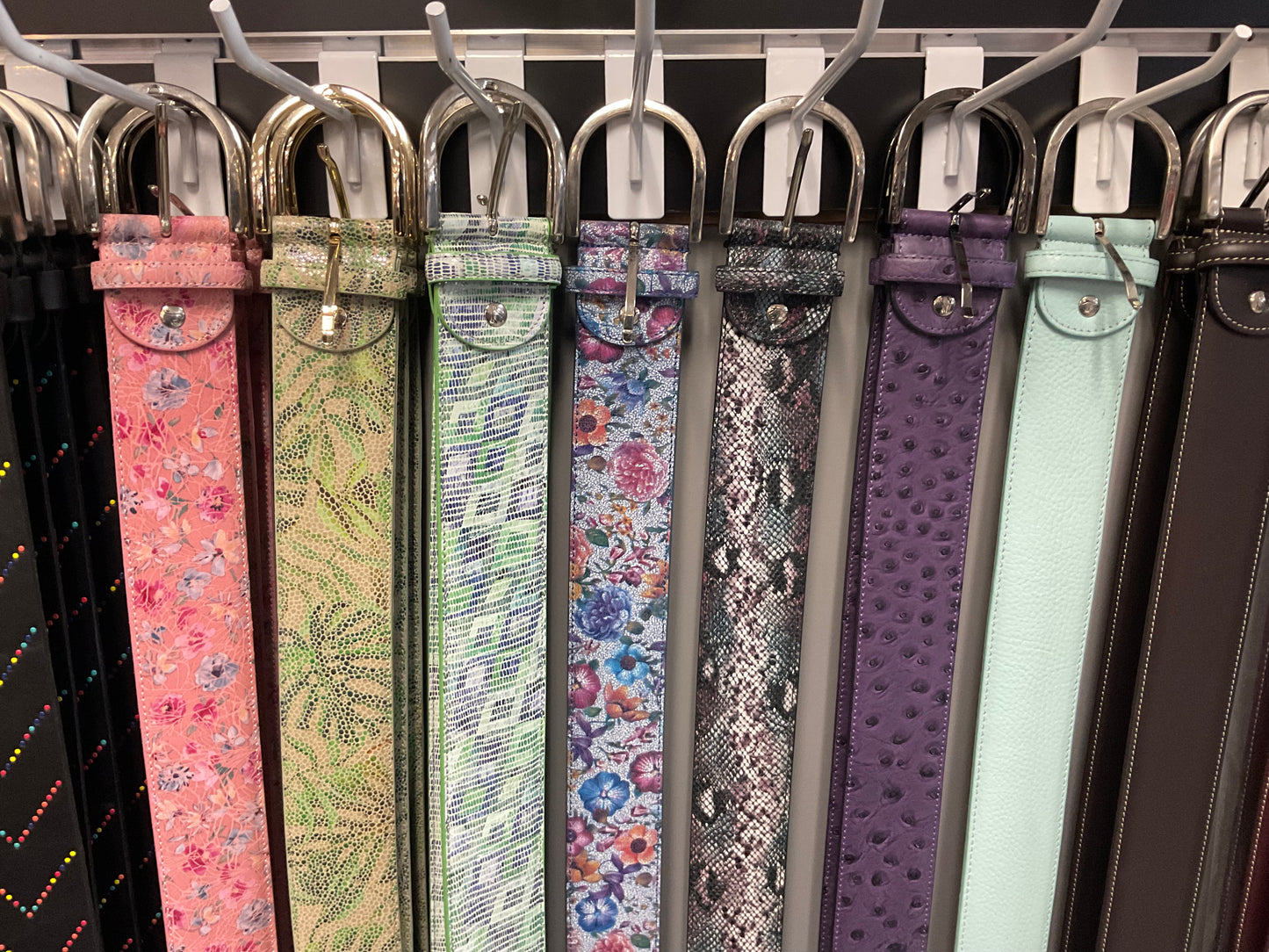 T.S. Printed Leather Belts